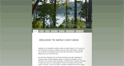 Desktop Screenshot of maplecovecabin.com