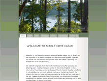 Tablet Screenshot of maplecovecabin.com